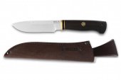 Нож “Турист” 95х18 (чёрный граб,  57-59 HRC)